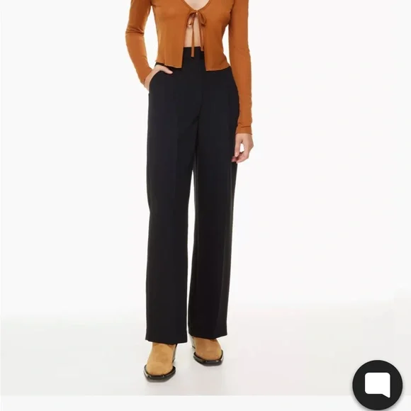 Aritzia Black Wilfred Effortless Pants - Picture 1 of 6